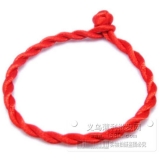 25cm红绳手链 情侣红绳子手链 手工红绳手链