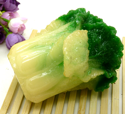 八方来财玉白菜摆件 客厅装饰 书桌办公室精美摆设/玉白菜