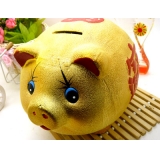 小猪存钱罐 金沙猪创意礼品 储钱罐/8寸金沙猪