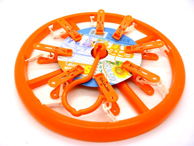 实心不锈钢圆盘晾衣架 晒衣架 晒袜夹 内衣夹 防风夹－－－－圆盘胶夹