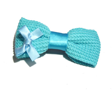 新款百搭甜美可爱珍珠水钻雪纺蝴蝶结压夹边夹头饰