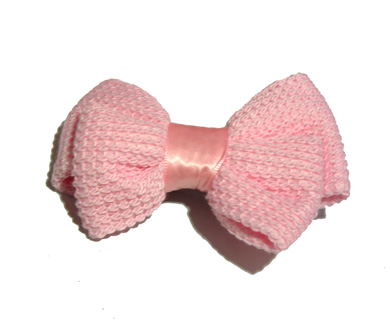 新款百搭甜美可爱珍珠水钻雪纺蝴蝶结压夹边夹头饰