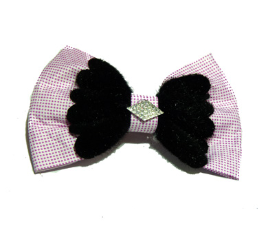 韩版蝴蝶结发饰蝴蝶结压夹最畅销针织蝴蝶结压夹