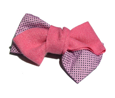 新款百搭甜美可爱珍珠水钻雪纺蝴蝶结压夹边夹头饰