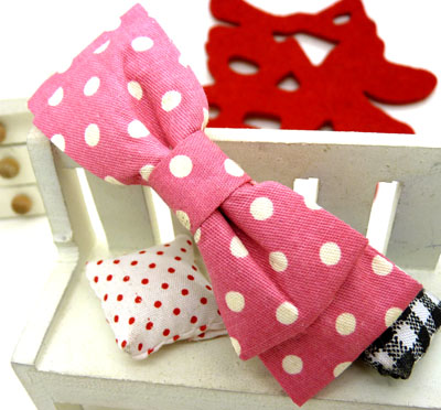 韩国新款 布艺大蝴蝶结压夹 发夹 顶夹 边夹 头夹----压夹