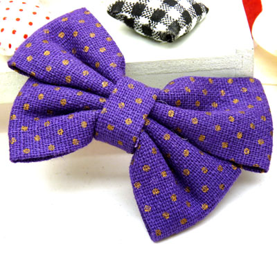 韩国新款 布艺大蝴蝶结压夹 发夹 顶夹 边夹 头夹----压夹