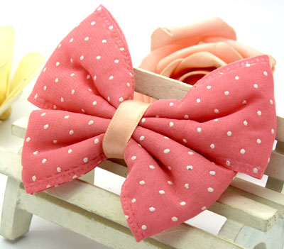 韩国 布艺大蝴蝶结压夹 发夹 顶夹 边夹 头夹----加厚压夹