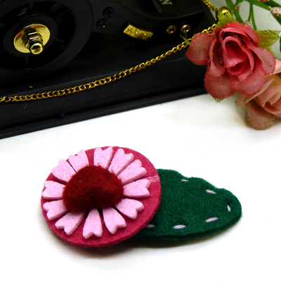 百变小魔女儿童发夹 韩国撞色小花压夹 宝宝发夹 头饰发饰