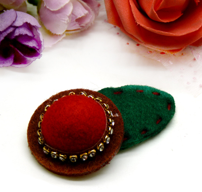 百变小魔女儿童发夹 韩国撞色小花压夹 宝宝发夹 头饰发饰