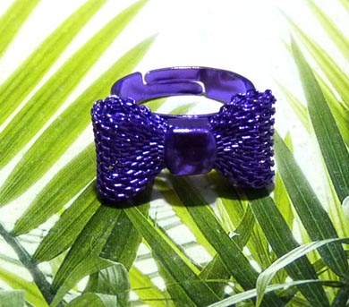 韩国蝴蝶结明星戒指（蝴蝶版）