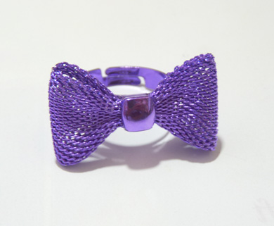 韩国蝴蝶结明星戒指（蝴蝶结D）