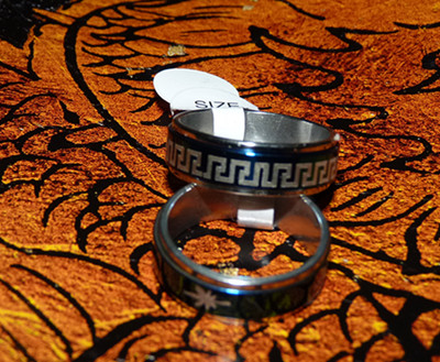 简约新款魔力转运戒指（戒指表面可以转动）