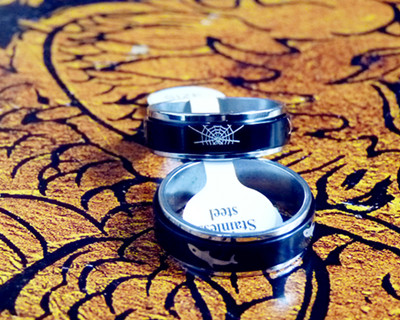 简约新款魔力转运戒指（戒指表面可以转动）