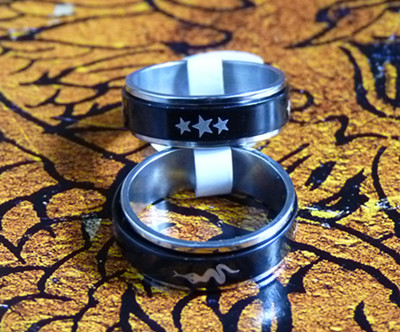 简约新款魔力转运戒指（戒指表面可以转动）