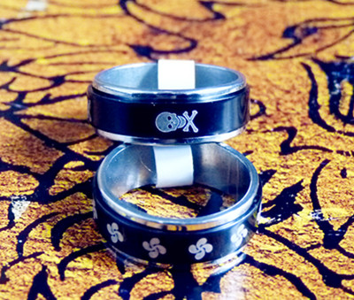 简约新款魔力转运戒指（戒指表面可以转动）