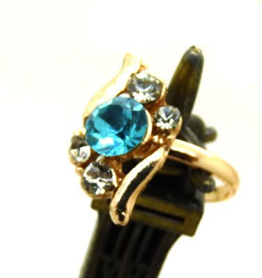 正品高档奥地利水钻 仿真镶钻水晶戒指 精美镀金戒指 永不退色持久保色---戒指