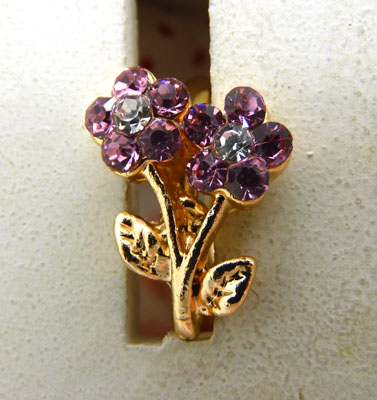 正品高档奥地利水钻 仿真镶钻水晶戒指 精美镀金戒指 永不退色持久保色---戒指