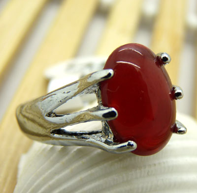 时尚韩版 男士戒指  银饰品 永不退色持久保色 仿真镶钻水晶戒指