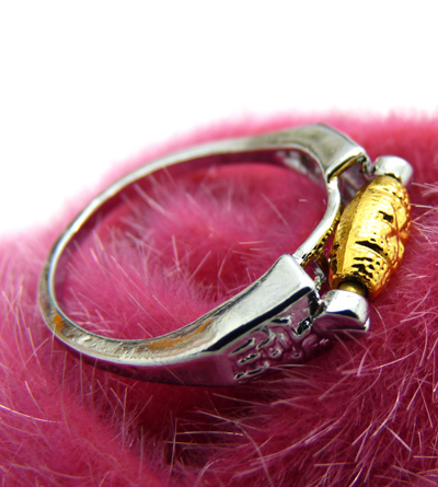 精美港台流行镀金光色面金戒指 保色戒指 黄白金转运戒指