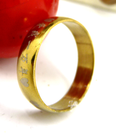 时尚简约男戒指指环爱我一万年戒子手饰8#