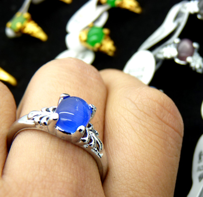 优质仿黄白金戒指 各式花戒 可调节 婚庆戒23#