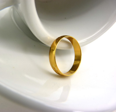 久不掉色镀黄金戒指满天星戒指金戒指 男女士黄金戒指-2