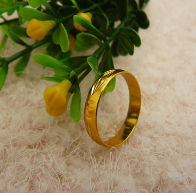 久不掉色镀黄金戒指满天星戒指金戒指 男女士黄金戒指-2