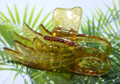 优质水晶质感凤尾爪夹