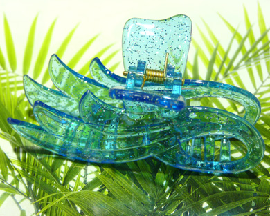 优质水晶质感凤尾爪夹