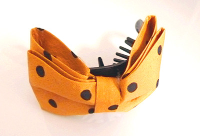 五彩缤纷布艺花点蝴蝶之恋/香蕉夹