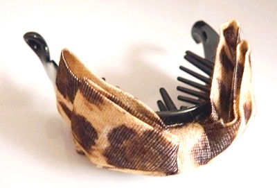 五彩缤纷布艺豹花蝴蝶之恋/香蕉夹