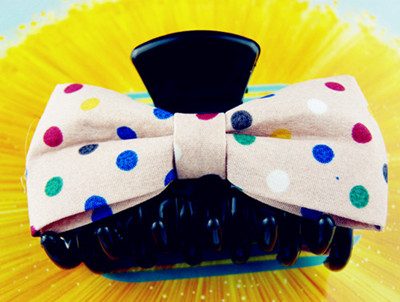 五彩缤纷布艺花点蝴蝶之恋/爪夹