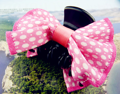 五彩缤纷布艺花点蝴蝶之恋/爪夹