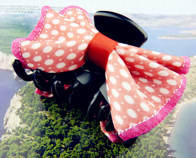 五彩缤纷布艺花点蝴蝶之恋/爪夹