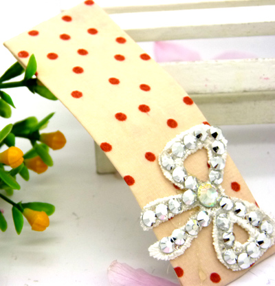 韩版精美头饰发夹 镶钻边夹 魅力点点压夹 蝴蝶靓砖压夹