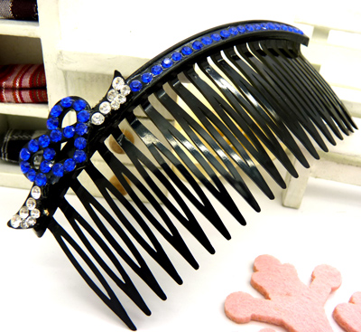 时尚复古水晶镶钻盘发饰品头饰 花饰发梳 插梳 时尚优雅发梳