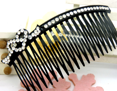 时尚复古水晶镶钻盘发饰品头饰 花饰发梳 插梳 时尚优雅发梳