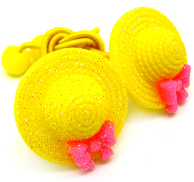 新款韩版  可爱卡通小帽子扎头绳 头扎发扎 双扎头绳