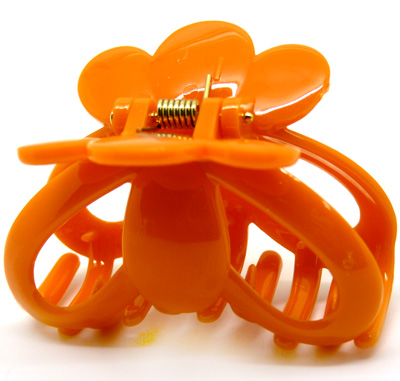 新款中号韩版简约亚克力发抓 蝴蝶结发夹 抓夹头发竖夹抓夹