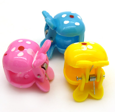 樱桃小抓夹 花朵小抓夹 苹果发爪抓夹 时尚流行韩式树脂3个小爪夹