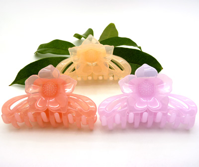 韩版时尚花瓣大号发抓抓夹 头饰发饰发夹 18爪夹