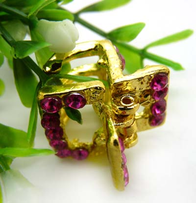 时尚合金小爪子 爪夹发抓水钻抓夹 韩国饰品 蝴蝶结发饰头饰