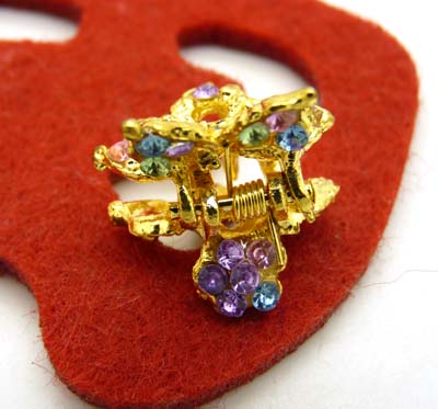 时尚合金小爪子 爪夹发抓水钻抓夹 韩国饰品 蝴蝶结发饰头饰