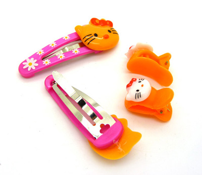 4只装可爱儿童发夹BB夹韩国儿童头饰发饰发卡袋装组合两对幼儿少发必备发夹饰品