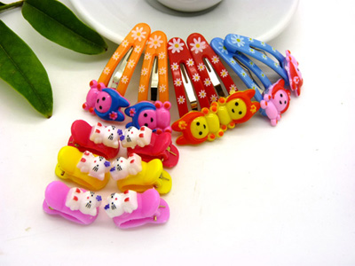 4只装可爱儿童发夹BB夹韩国儿童头饰发饰发卡袋装组合两对幼儿少发必备发夹饰品