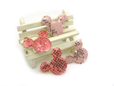 韩版热销爆款糖果色卡通米老鼠发帖 可爱猫咪刘海贴 女新款魔法帖4个装