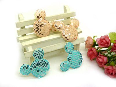 韩版热销爆款糖果色卡通米老鼠发帖 可爱猫咪刘海贴 女新款魔法帖4个装