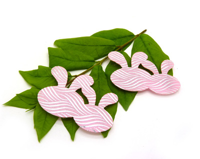 韩国儿童发饰魔法帖刘海贴发饰 魔术发贴 两只兔子蝴蝶结 -魔法帖（2片装）