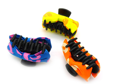 韩版新款发饰头饰品 经典布艺蝴蝶结发夹子发抓夹发卡对夹 -爪夹