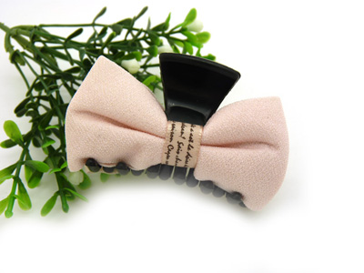 韩版时尚新款发饰 纯手工缎带蝴蝶结抓夹发抓 布艺发夹原创头饰 -爪夹